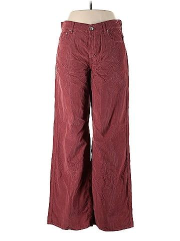 American Eagle Outfitters Maroon Burgundy Cords Size 10 - 55% off