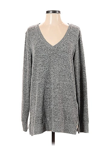 Lucky Brand Color Block Gray Pullover Sweater Size XL - 71% off