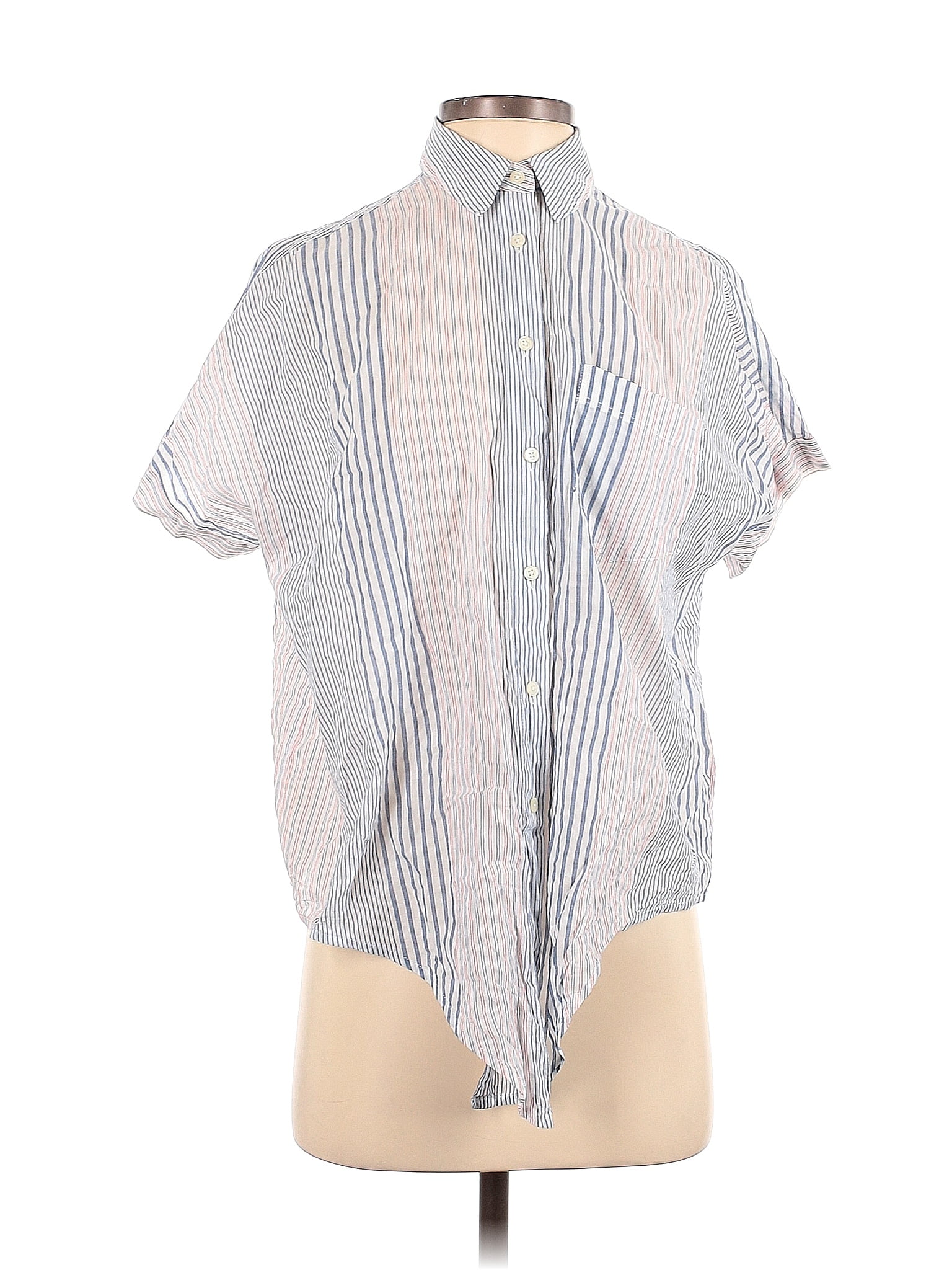 Chemise Femme Bebe Manches Courtes Boutonnée - Taille XS, Occasion Très Bon état