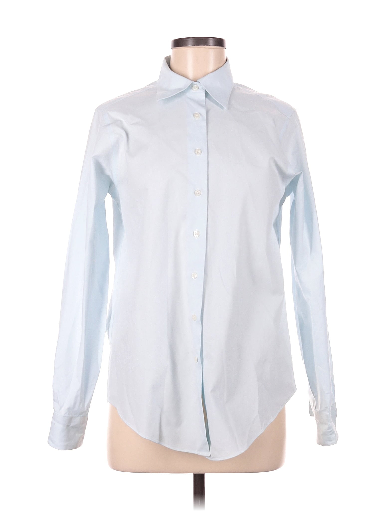 Robe Brooks Brothers 100% Lin Bleue - Taille 8P, Neuve Sans étiquette, Coupe Fourreau, Manches Courtes