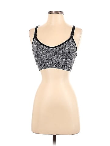 Kindred Bravely Graphic Gray Sports Bra Size S (Maternity) - 52% off