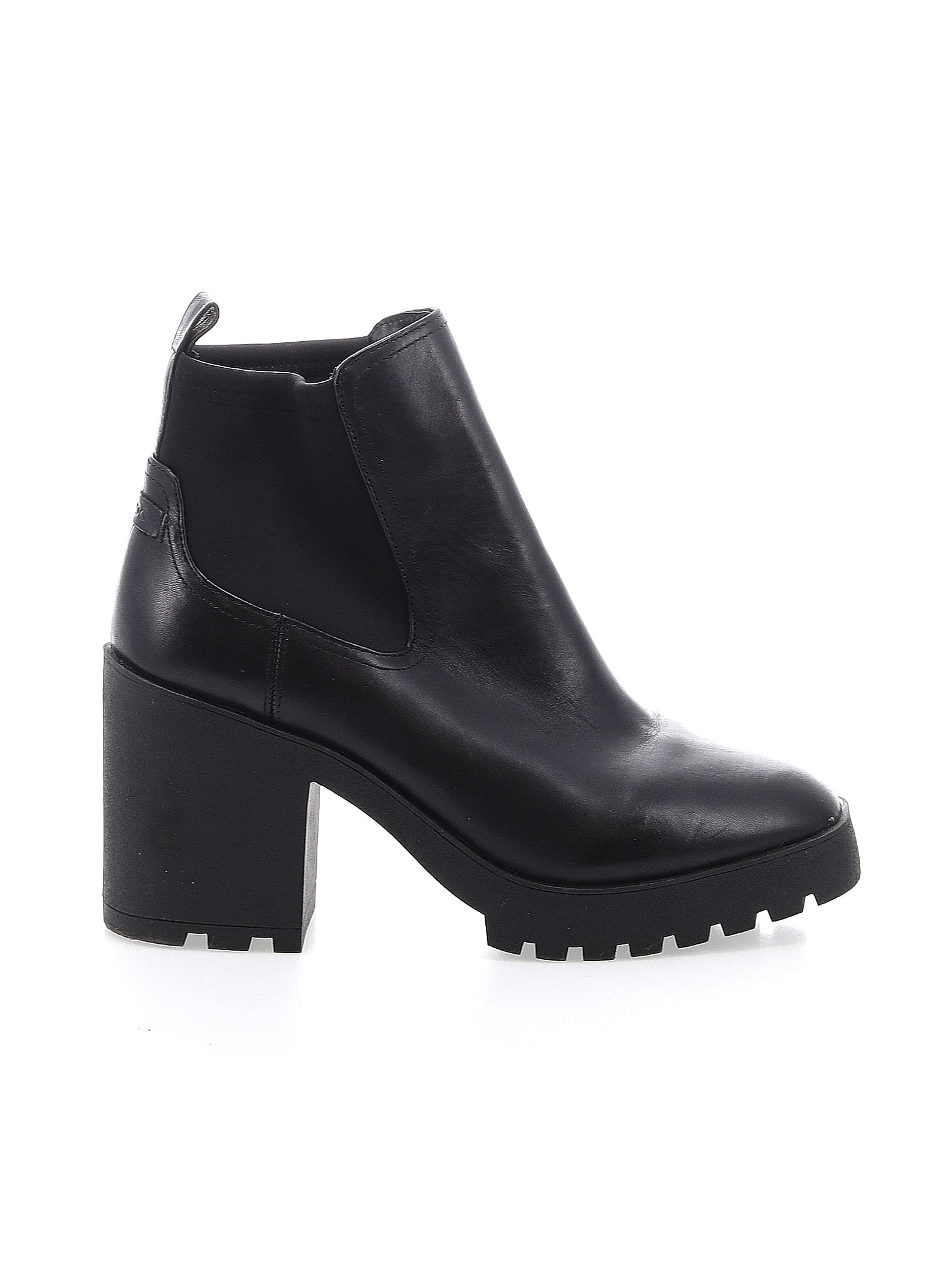 Aldo Solid Black Ankle Boots Size 8 1/2 - 59% off | thredUP
