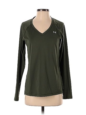 Under Armour Polka Dots Green Active T-Shirt Size S - 53% off