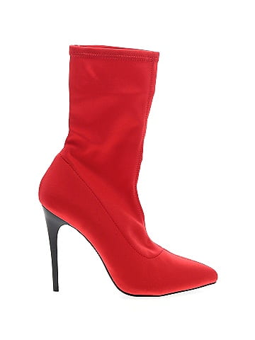 Red ankle sale boots size 1