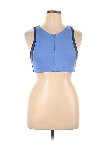 Adidas Color Block Blue Sports Bra Size L - 65% off