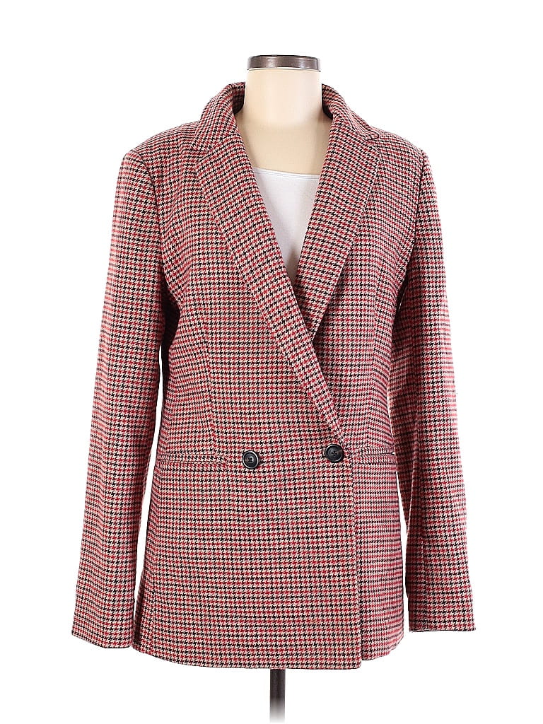 Gap Houndstooth Multi Color Red Jacket Size 8 (Tall) - 66% off | thredUP