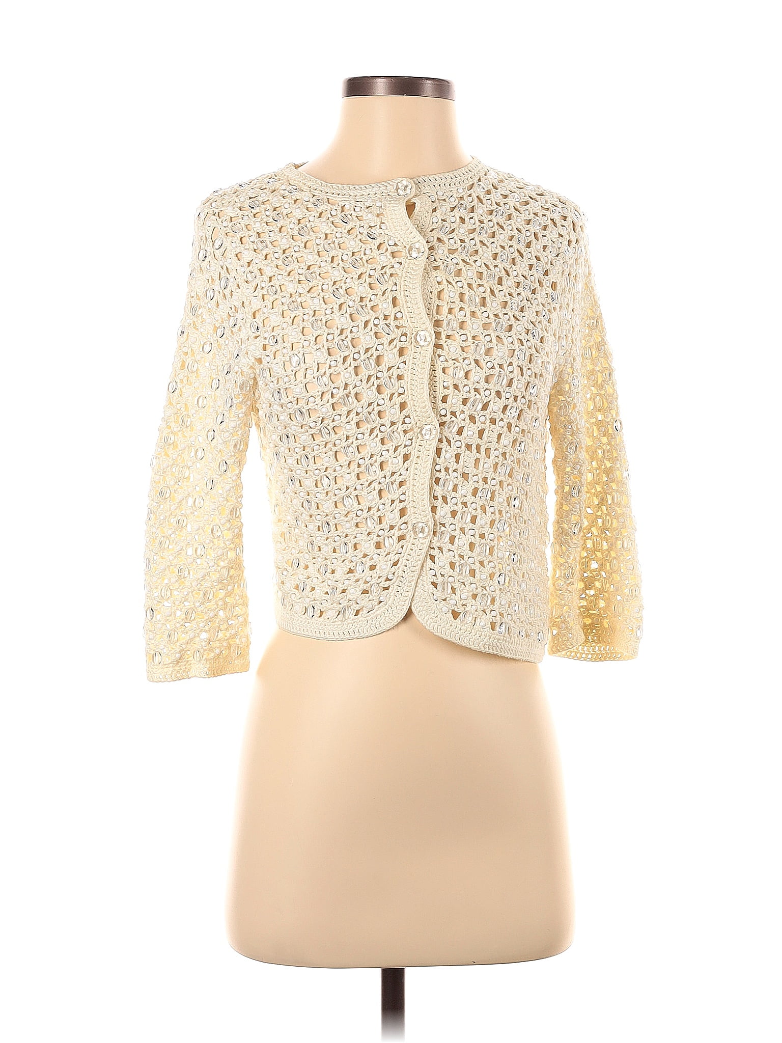 Top Cynthia Steffe - Imprimé Animal, Dentelle Et Mesh - Taille S - Occasion Très Bon état