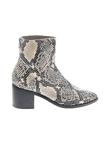 Treasure Bond Snake Print Multi Color Gray Ankle Boots Size 7 1