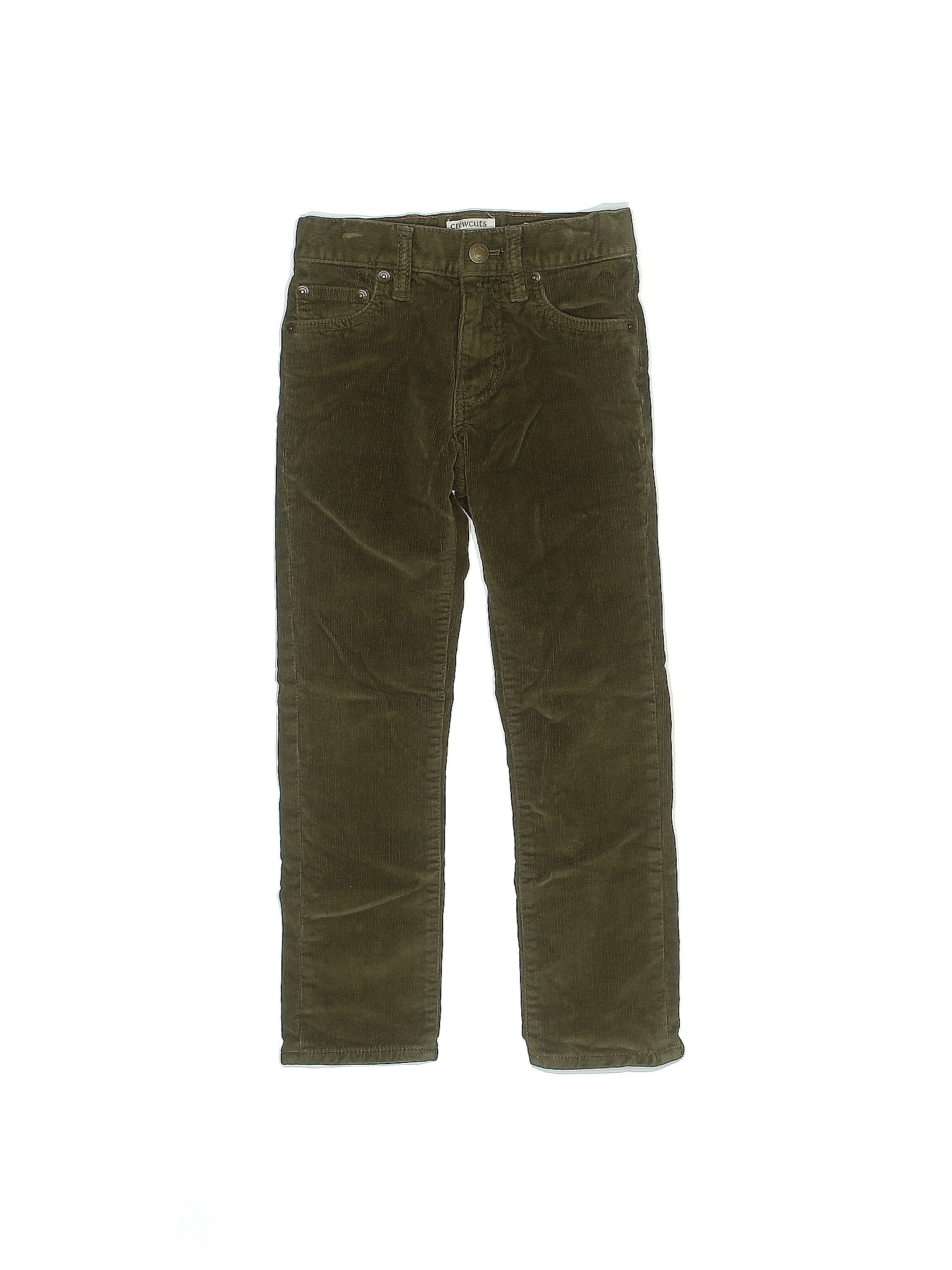 Crewcuts Solid Green Cords Size 6 70 off thredUP
