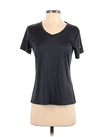 FILA Black Gray Active T-Shirt Size S - 60% off