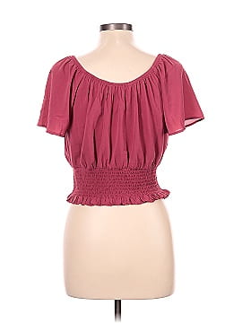 Pink Rose Short Sleeve Blouse (view 2)