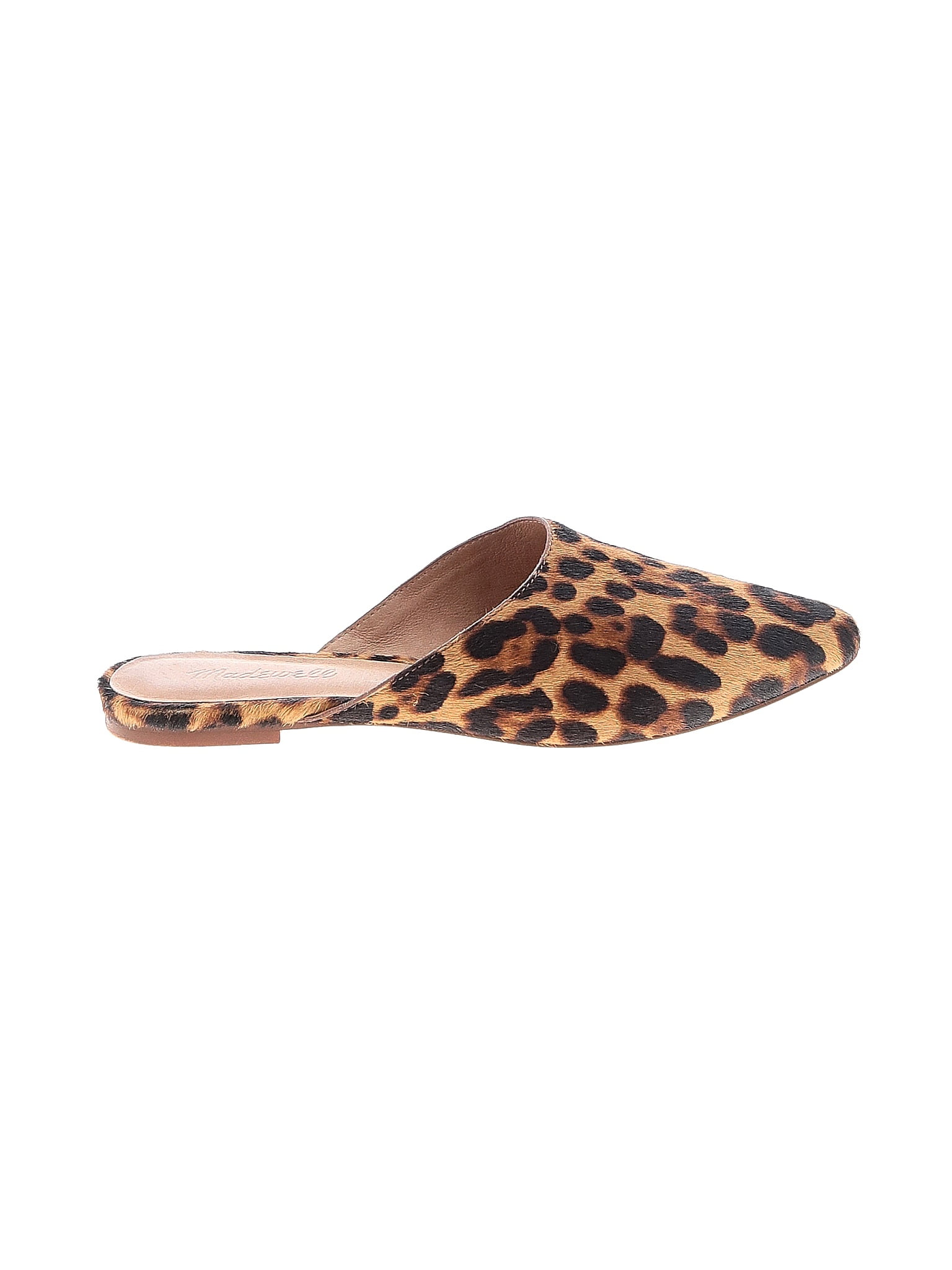 The remi mule in leopard store calf hair