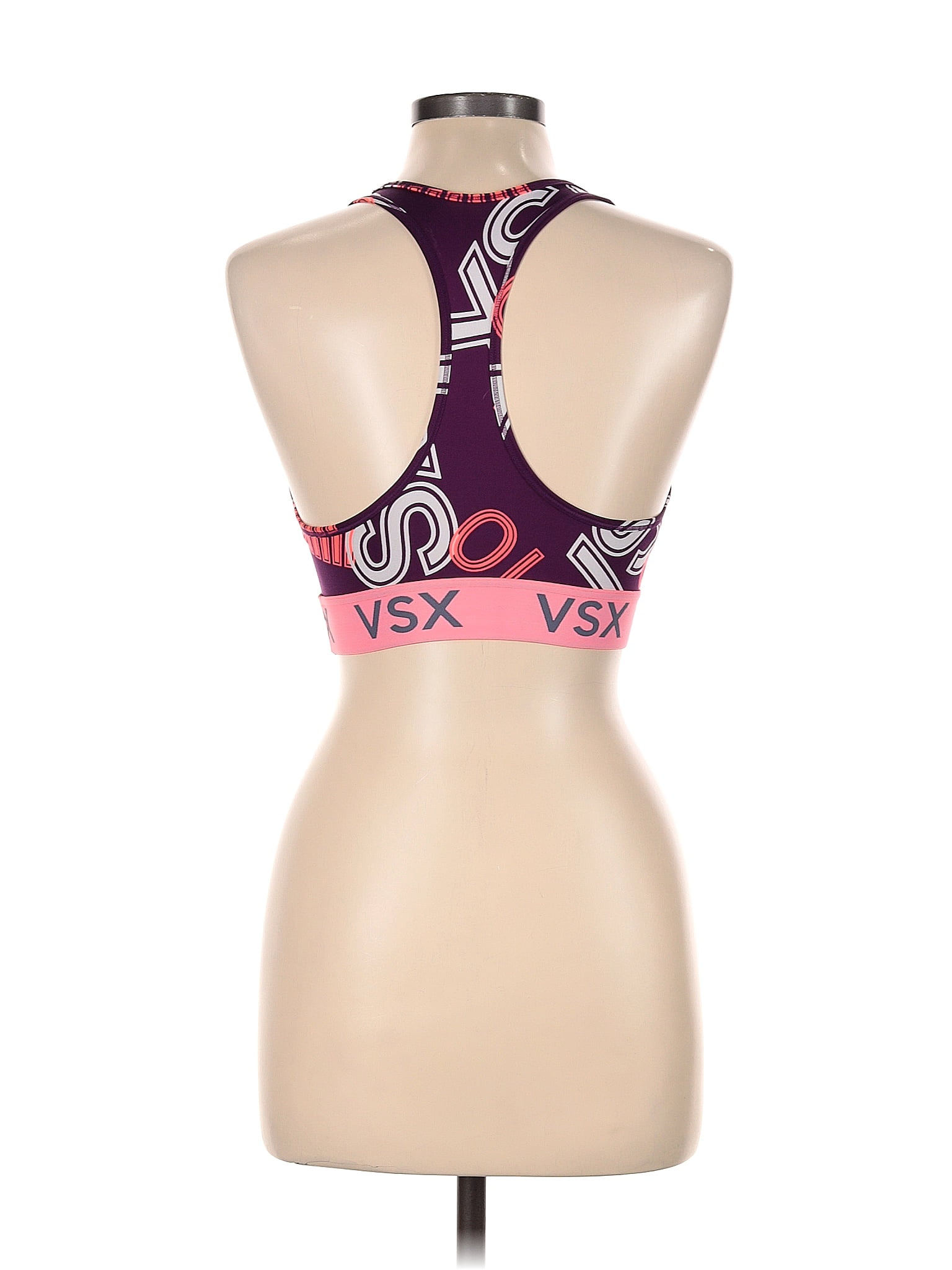 VSX Sport Color Block Graphic Purple Sports Bra Size M - 51% off