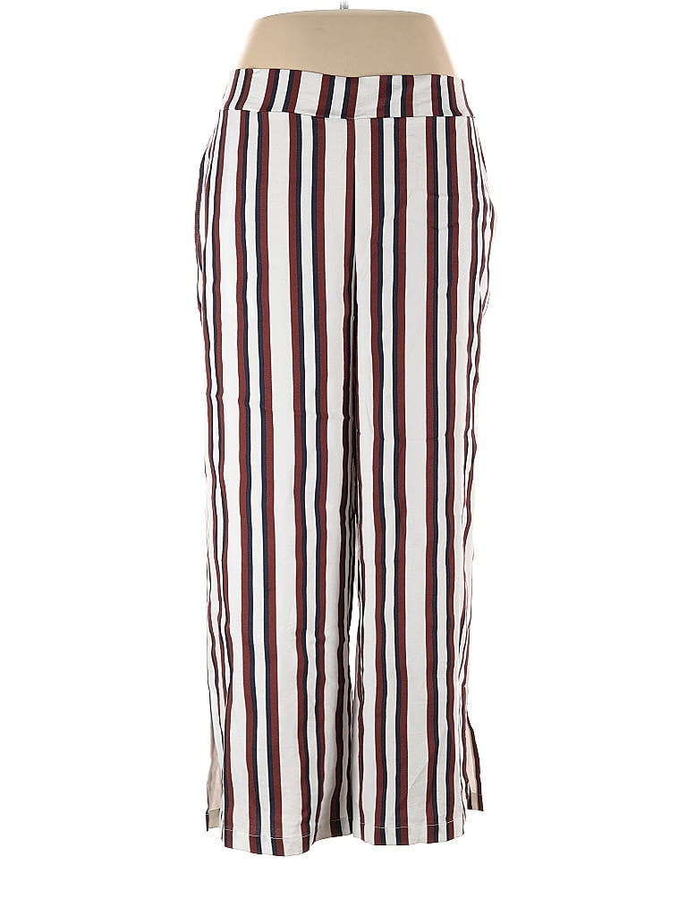 Brooke Shields Timeless Stripes Red Dress Pants Size XL (Petite) - photo 1