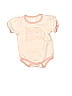 Baby Aspen 100% Cotton Ivory Short Sleeve Onesie Size 0-3 mo - photo 1