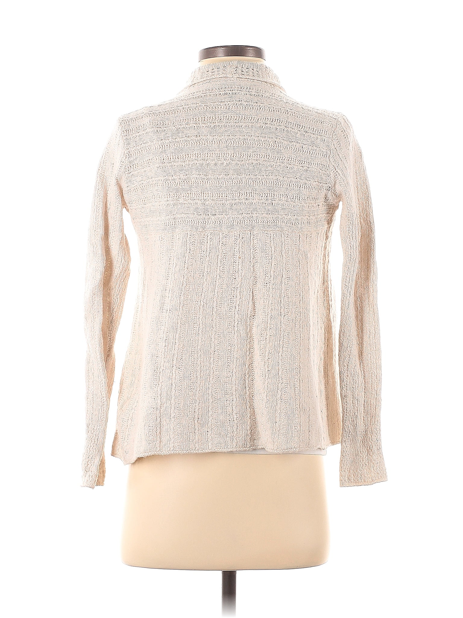 Lucky Brand Color Block Solid Ivory Cardigan Size M - 73% off