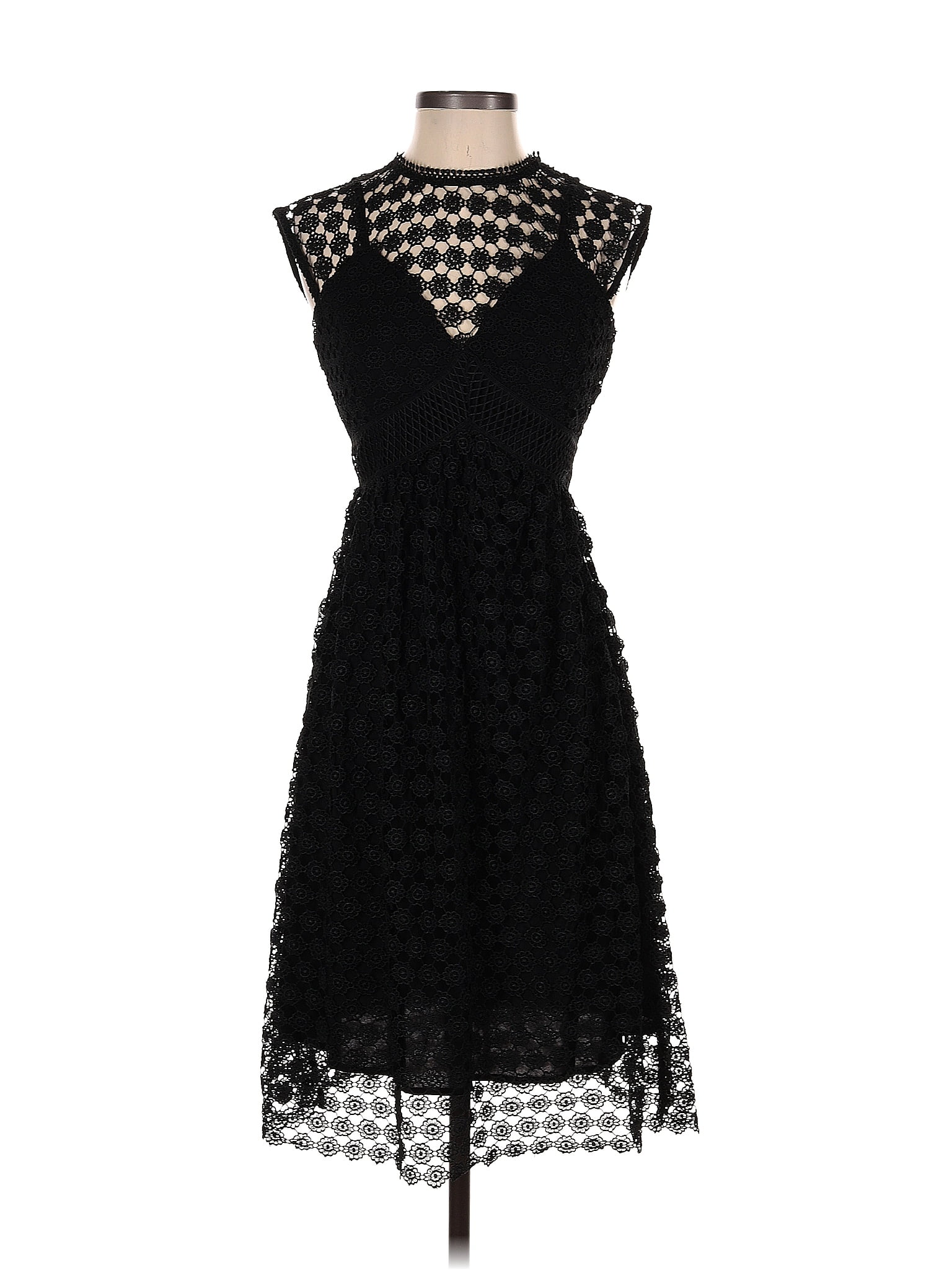 Eri + Ali 100% Polyester Solid Black Cocktail Dress Size 2 - 78% off ...