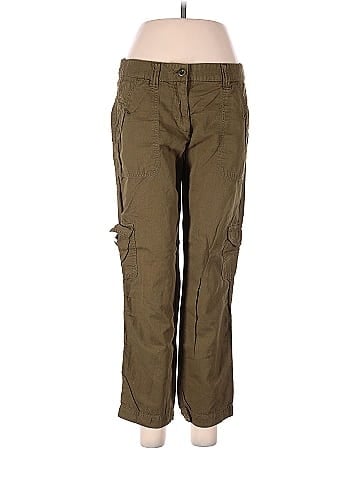 J.Crew Solid Green Cargo Pants Size 4 - 76% off