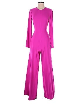 Adam Lippes Collective Long Sleeve Magenta Jumpsuit (view 1)