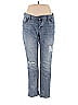 Old Navy 100% Cotton Solid Hearts Stars Blue Jeans Size 5 - photo 1