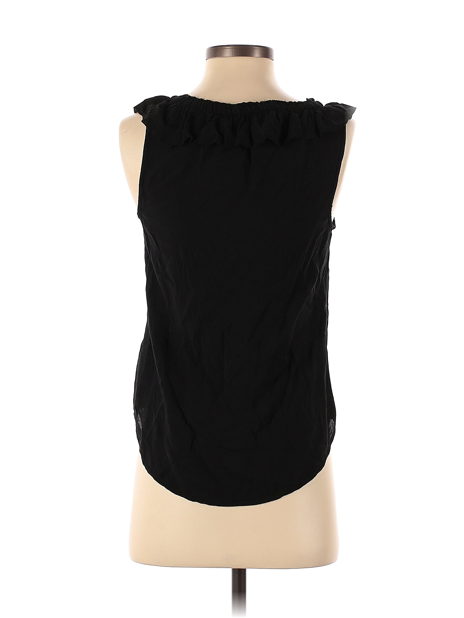 Paige 100% Rayon Solid Black Santina Top Size XS - 81% off