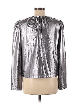 Derek Lam Collective Silver Pleated Top (view 2)