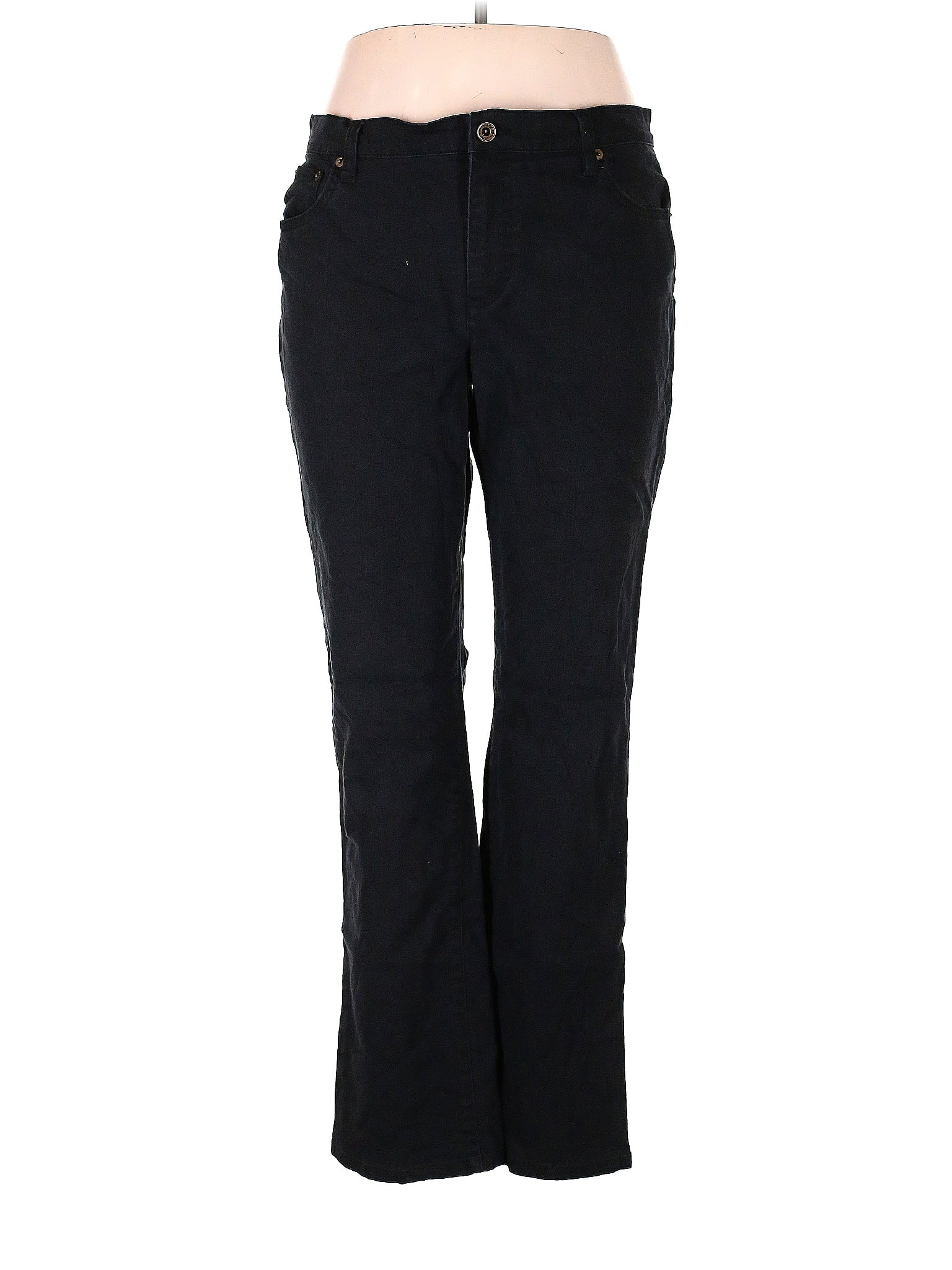Lauren Jeans Co. 100% Elastane Black Jeans Size 14 - 72% off