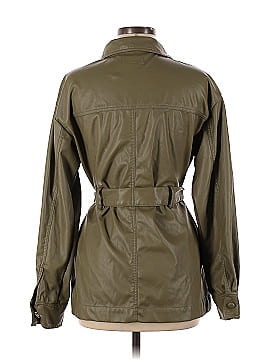 Love, Whit by Whitney Port Olive Faux Leather Jacket (view 2)