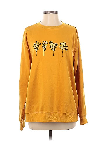 Solid best sale yellow sweatshirt