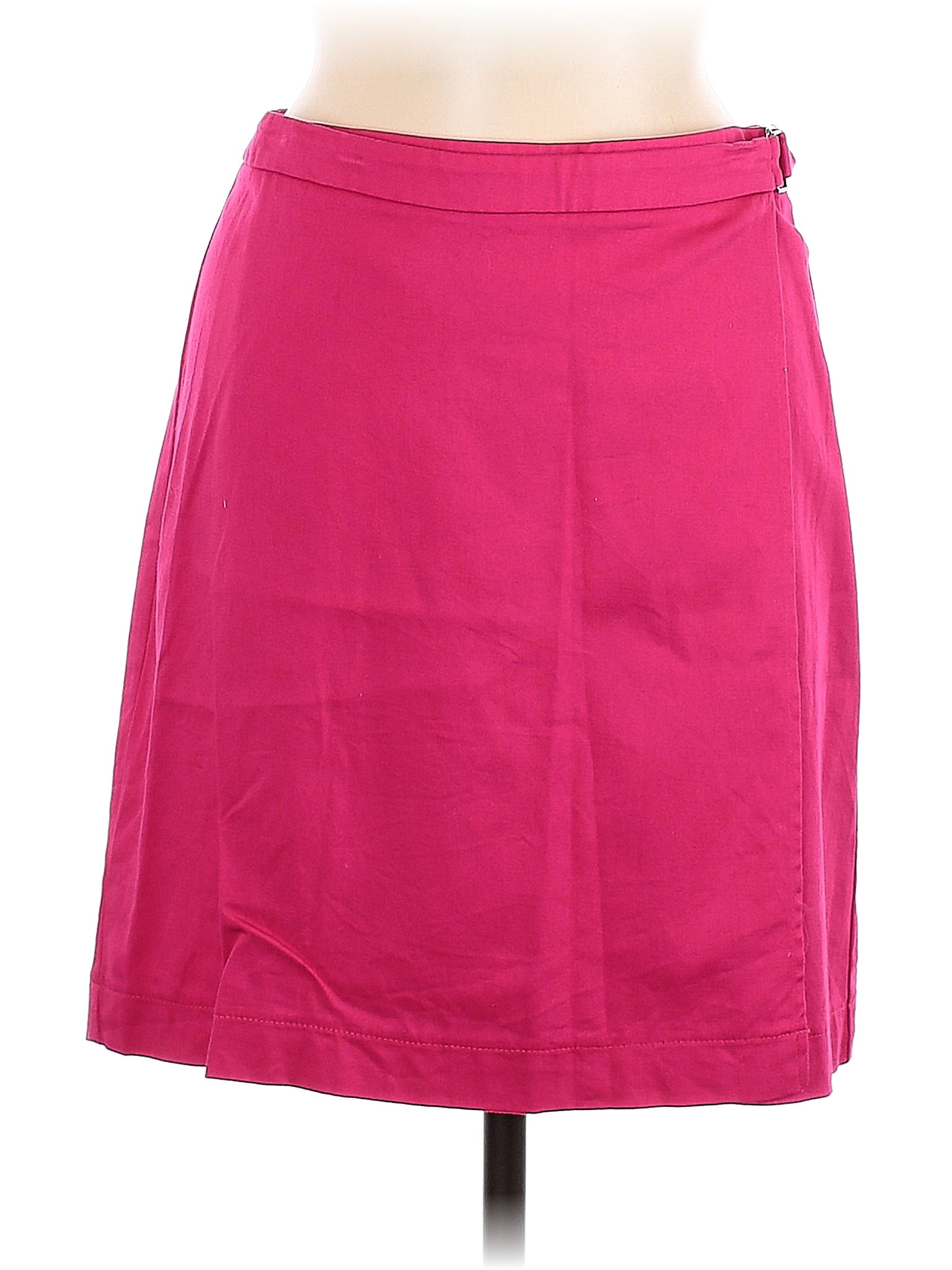Jupe LOFT (Ann Taylor) Taille 6 - Lin/coton Kaki Beige - Longueur Au-dessus Du Genou - Occasion TB