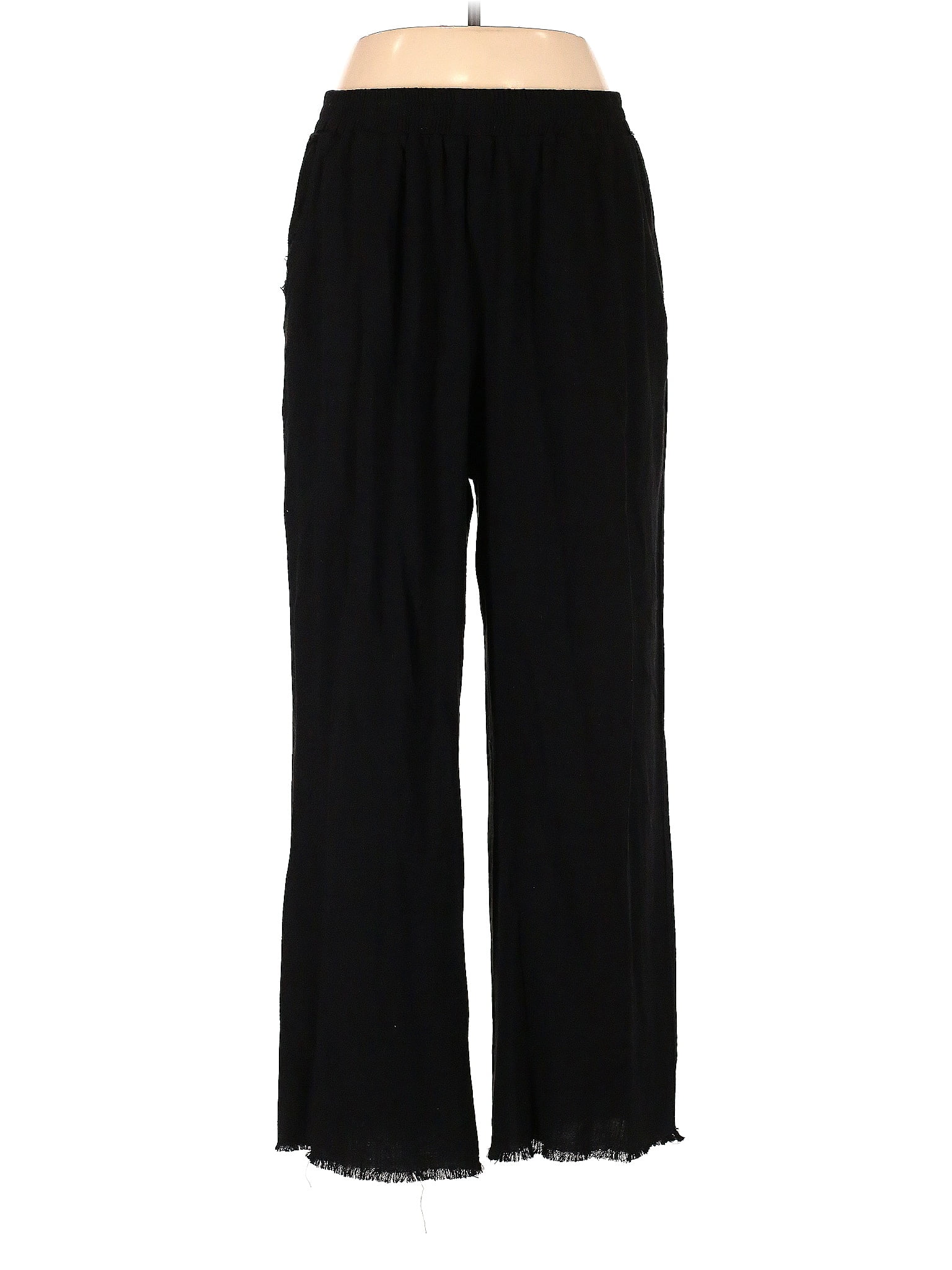 Jodifl Solid Black Casual Pants Size L - 68% off | thredUP
