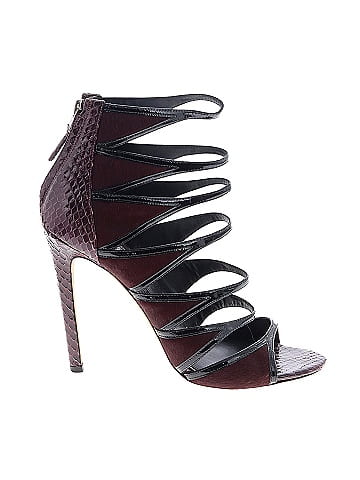 Burgundy hot sale snakeskin heels