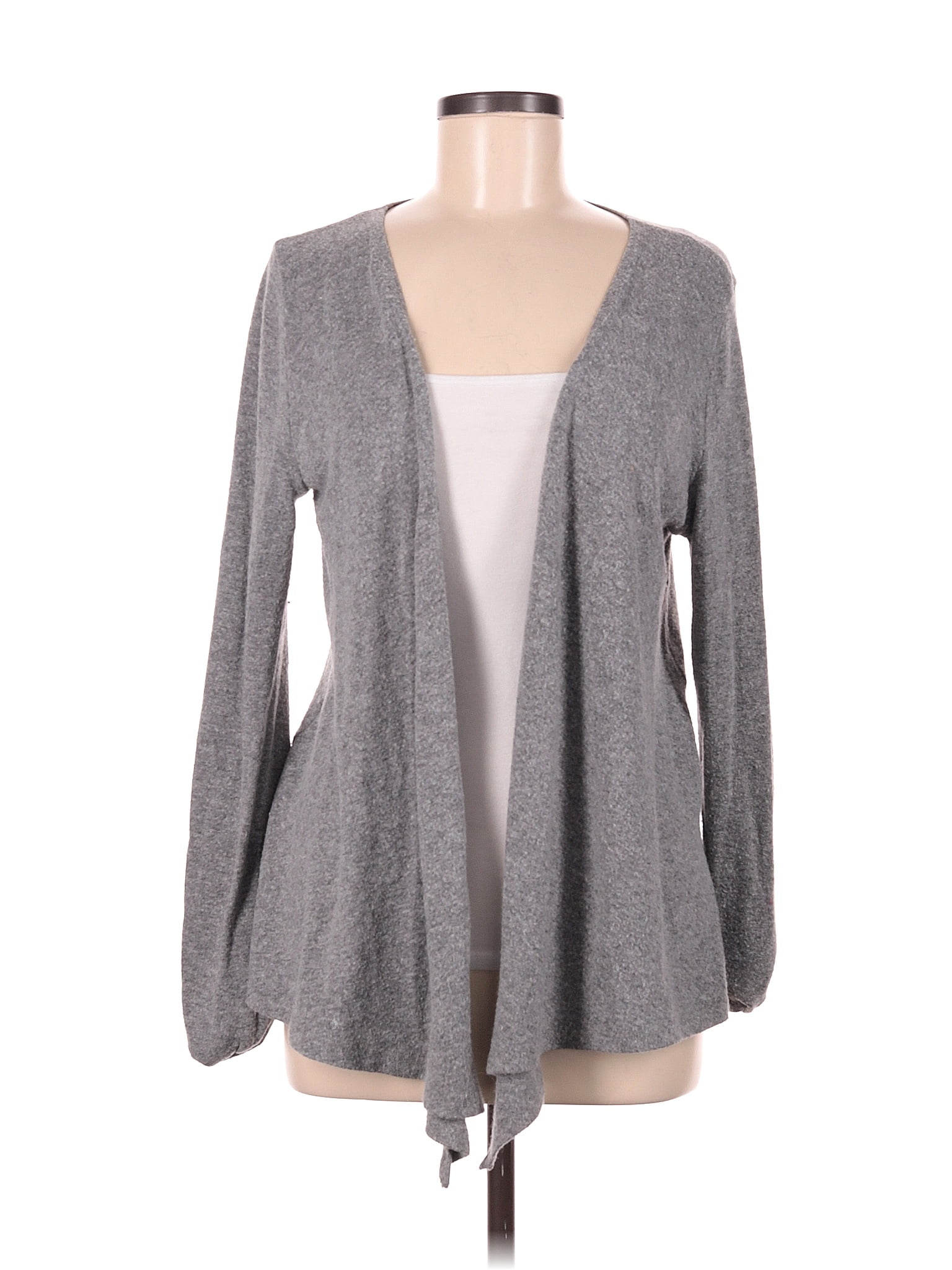 Brandy Melville Color Block Marled Gray Cardigan One Size - 62% off