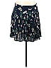 Ann Taylor LOFT 100% Polyester Floral Floral Motif Blue Casual Skirt Size 6 - photo 1