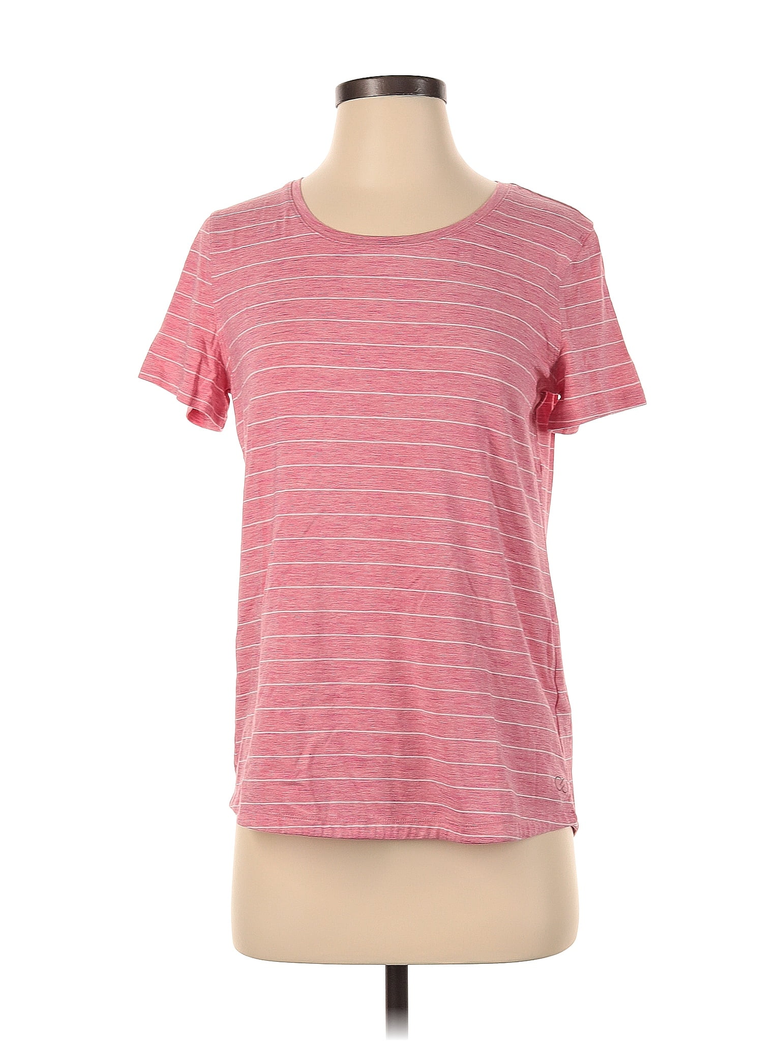 Calia by Carrie Underwood Color Block Stripes Pink Short Sleeve T-Shirt ...