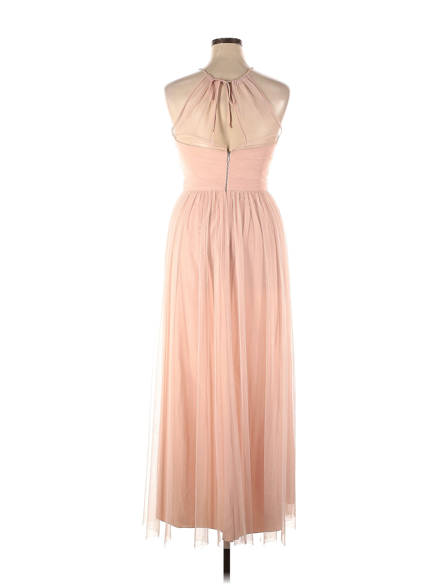 Amsale 100% Polyester Solid Tan Blush Aliki Gown Size 14 - 75% off