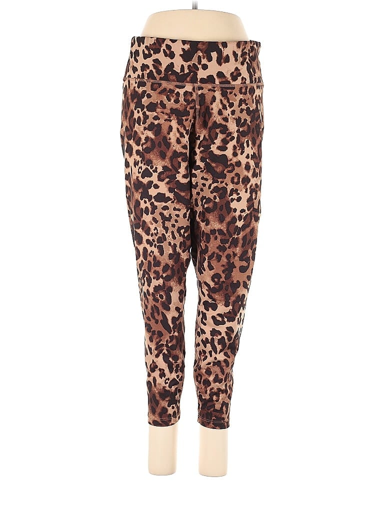 Pre-owned Calvin Klein Leggings In Brown