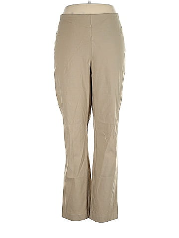 So Slimming by Chico's Solid Tan Casual Pants Size XL (3) - 73% off