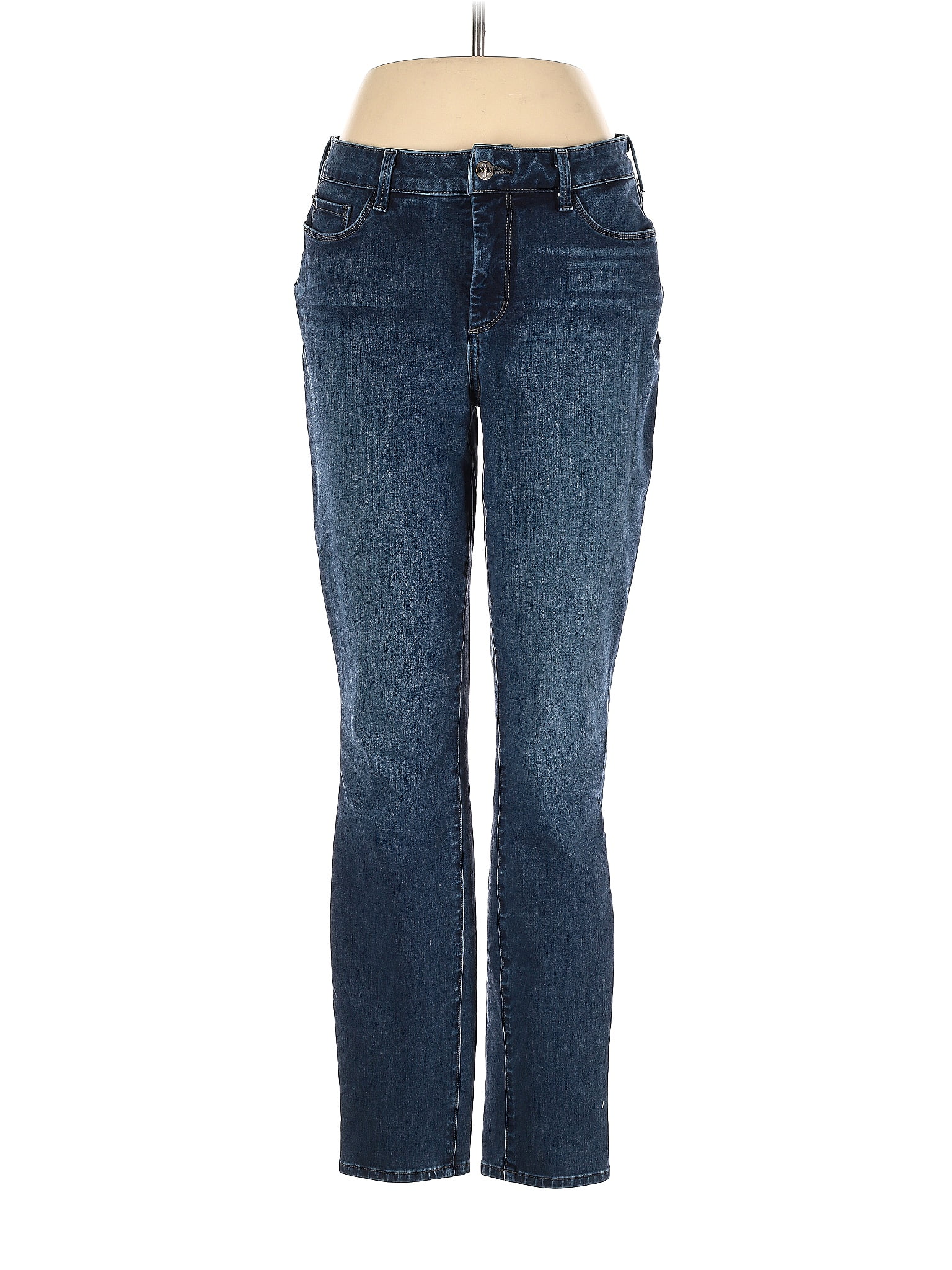 NYDJ Solid Blue Jeans Size 8 - 78% off | thredUP