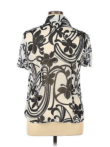 Lane bryant white blouse sales