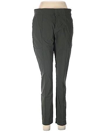 Athleta Solid Green Casual Pants Size 8 (Petite) - 64% off