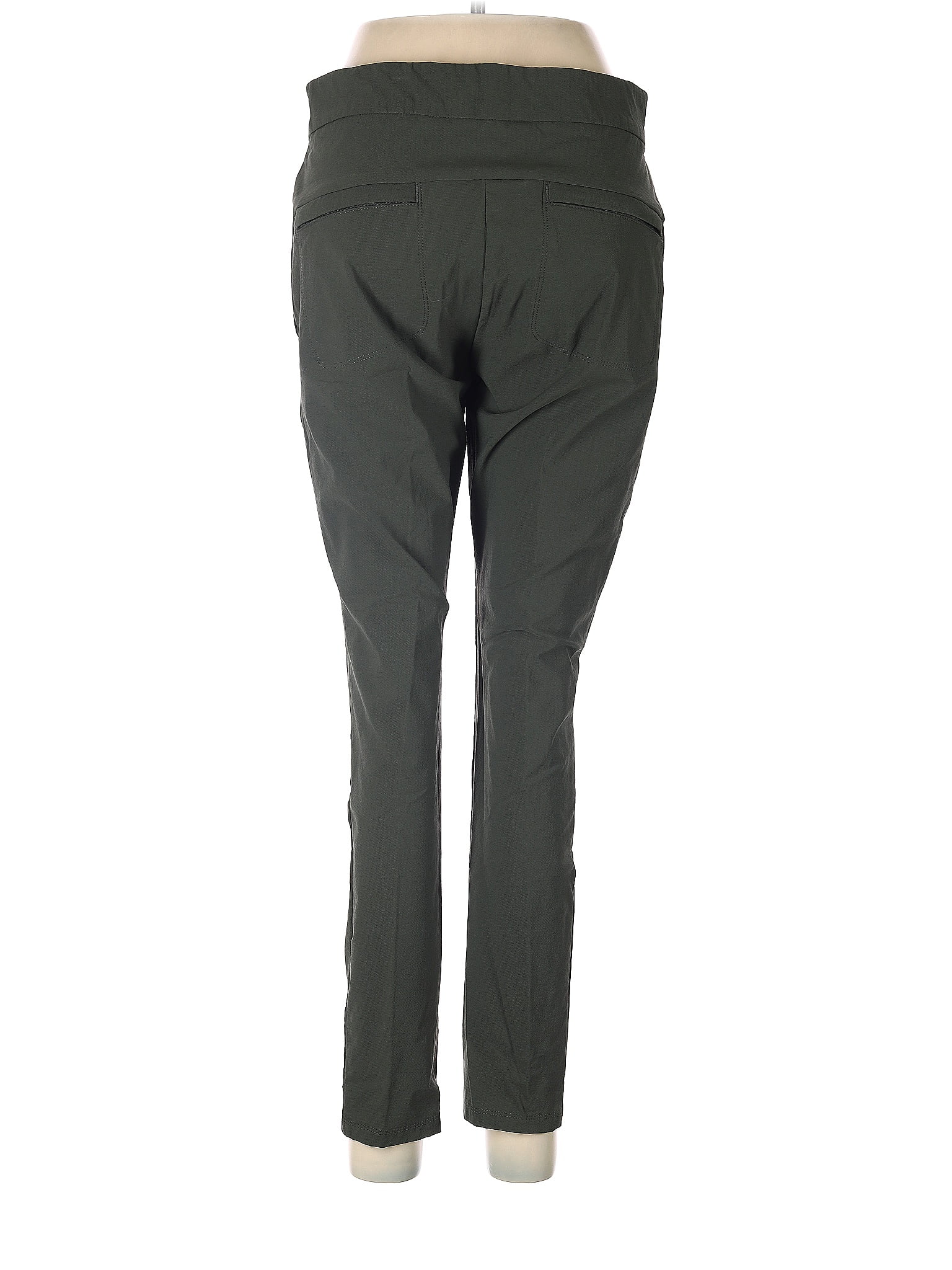 Athleta Solid Green Casual Pants Size 8 (Petite) - 64% off