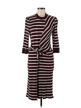 KINLY Striped Long Sleeve Tie Knot Dress (view 1)