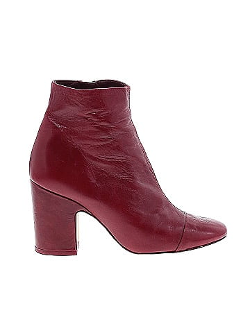 Burgundy 2025 zara boots