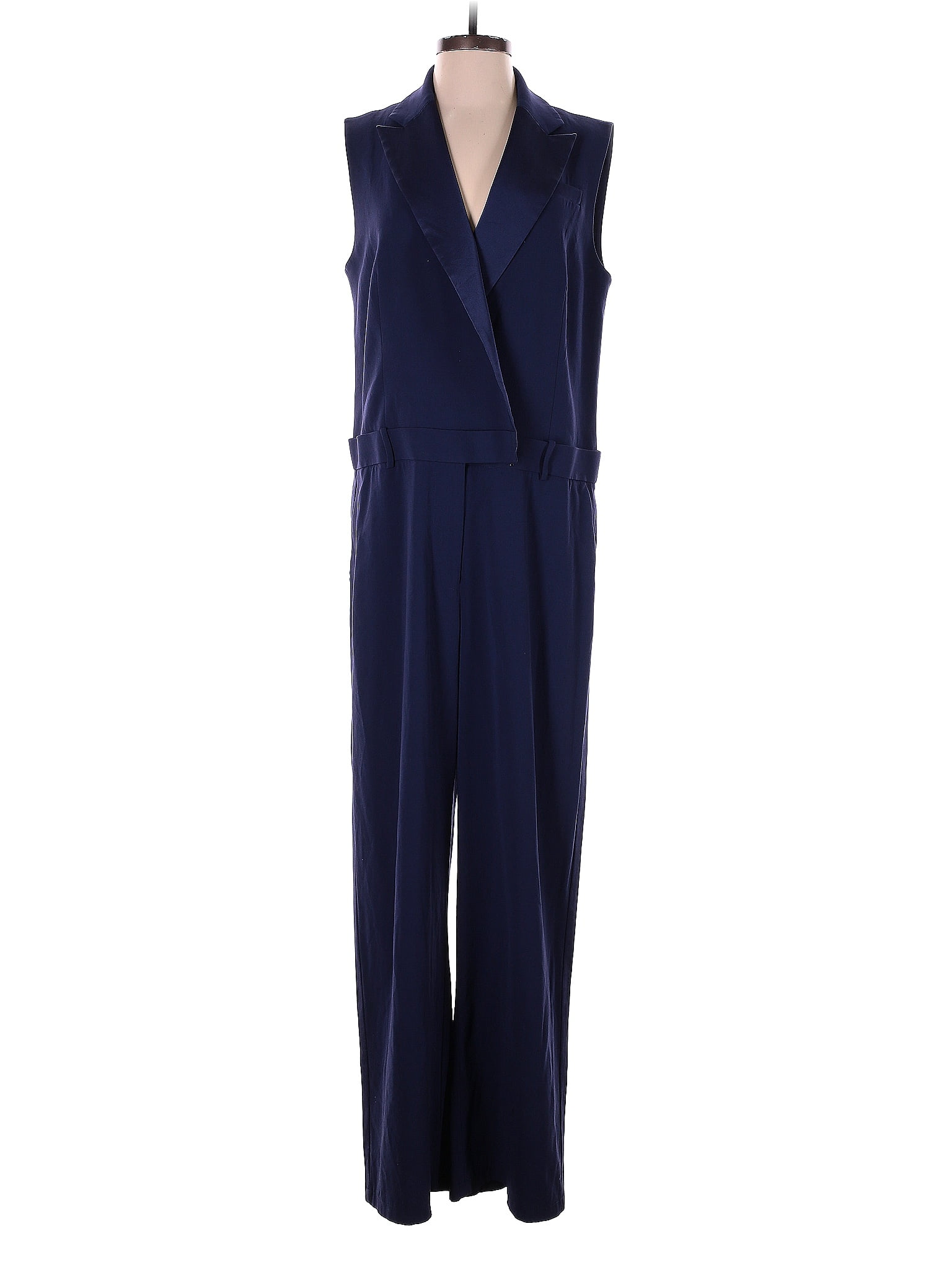 Jason Wu Solid Navy Blue Navy Tuxedo Jumpsuit Size 10 - 80% off | ThredUp