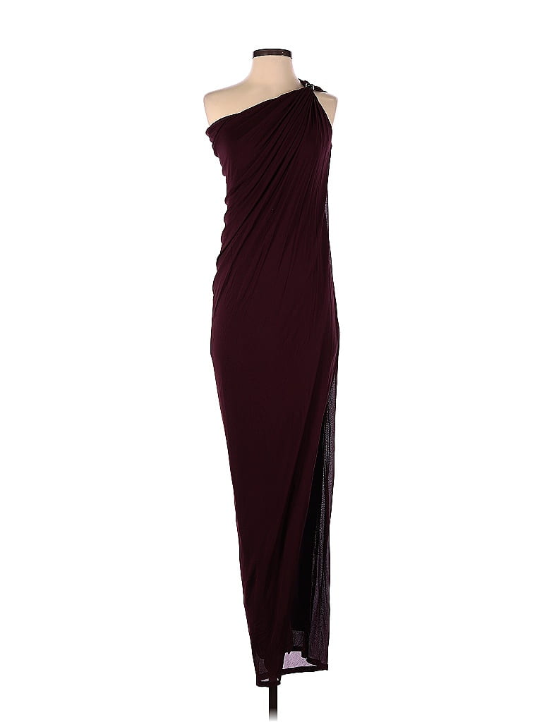 Halston Heritage Solid Maroon Burgundy Cocktail Dress Size Xs 79 Off