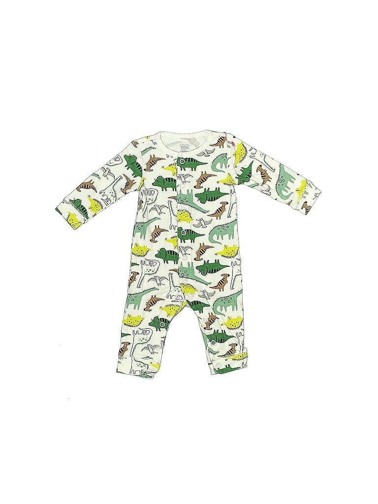 Just One You Made by Carter's 100% Cotton Tropical Green Long Sleeve Outfit 0-3 MO / 3 MO - photo 1