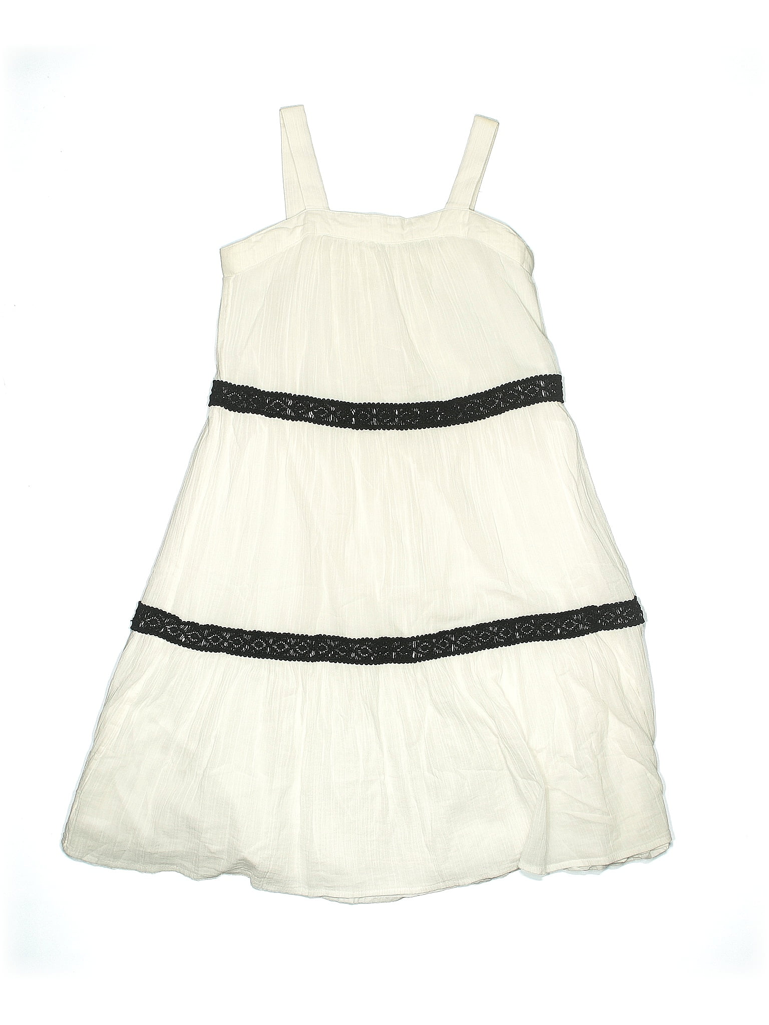 Janie and Jack 100 Cotton Solid Ivory Special Occasion Dress Size 10