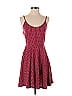 Acevog Polka Dots Hearts Burgundy Casual Dress Size S - photo 1