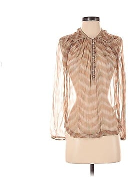 Of Two Minds Long Sleeve Silk Top (view 1)